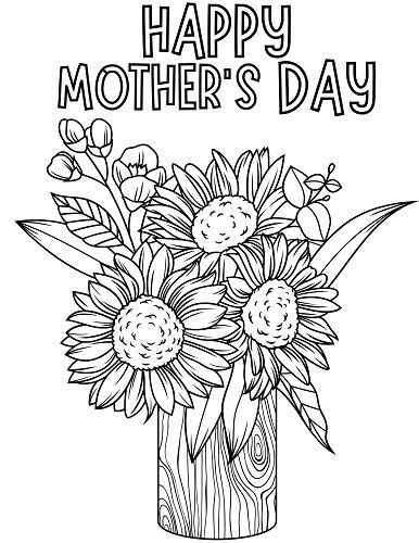 mothers day coloring page  printable cenzerely
