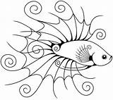 Ikan Mewarnai Hias Cupang Laga Dekoratif Ragam Mewarna Murid Hebat Sumber sketch template