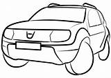 Duster Car Auto Vector Clipart Vehicle Automobile Getdrawings Pixabay Svg sketch template