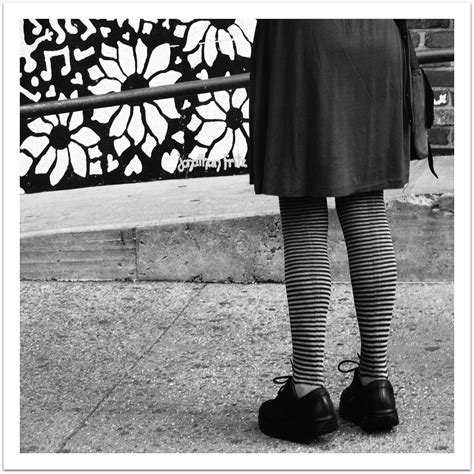 Striped Stockings Sullivan Street New York City Leighton Gleicher