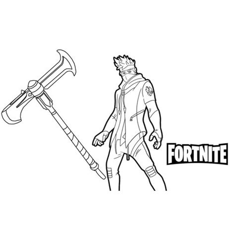 ninja fortnite coloring page   coloring pages