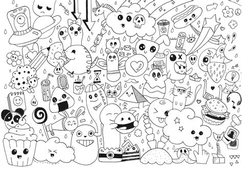 doodle coloring pages learny kids