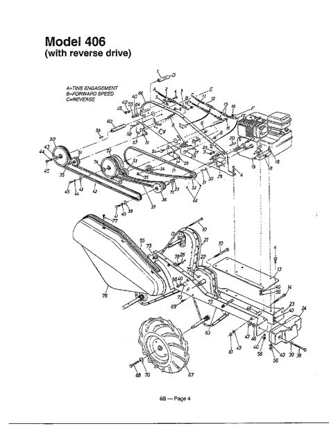 rear tine tiller diagram parts list  model  mtd parts tiller parts searspartsdirect