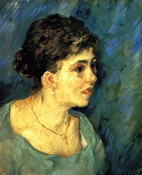 Portrait Of Woman In Blue 1885 Vincent Van Gogh