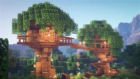 treehouse designs  build  minecraft