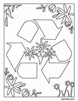 Earth Recycle Reuse sketch template