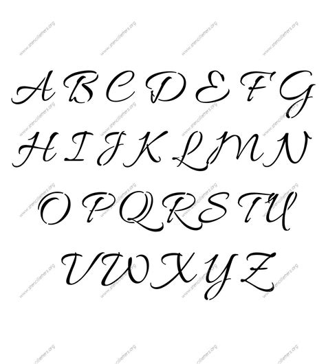 custom  alphabet  number stencils     sizes letter