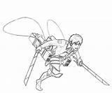 Eren Jaeger Running Coloring Pages Printable sketch template