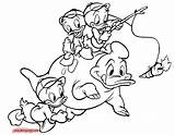 Ducktales Coloring Pages Huey Louie Dewey Dinosaur Disney Disneyclips Book Printable Getcolorings Funstuff sketch template