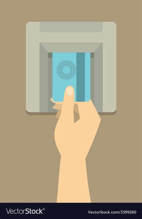 insert card   atm royalty  vector image