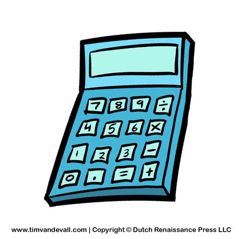 calculator clipart tims printables
