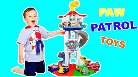 New Paw Patrol Toys Lookout Tower Unboxing With Chase