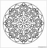 Halloween Mandala Pages Coloring sketch template