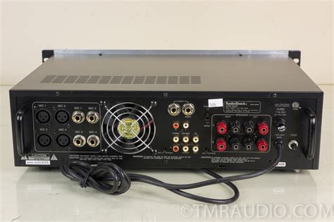 radio shack mpa   watt stereo mono pa integrated amplifier   room
