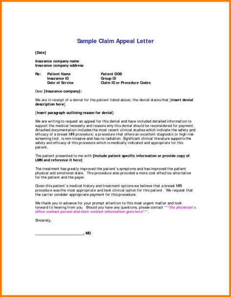 medical necessity appeal letter template samples intended  letter