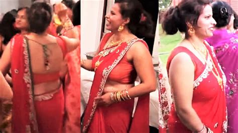 Teej Party Dance Hot Saree Wedding Dance Bhabhi Lowhip Saree
