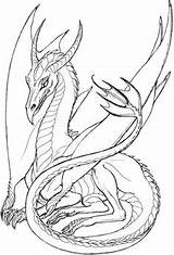 Drachen Lineart Resting Drache Mythical Malvorlagen Mythological Malen Coloring Shounen sketch template