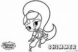 Shimmer Shine Coloring Pages Lineart Sketch Printable Kids Paintingvalley sketch template