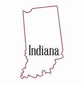 Indiana Outline State Map Vector Over Vectors Diy sketch template