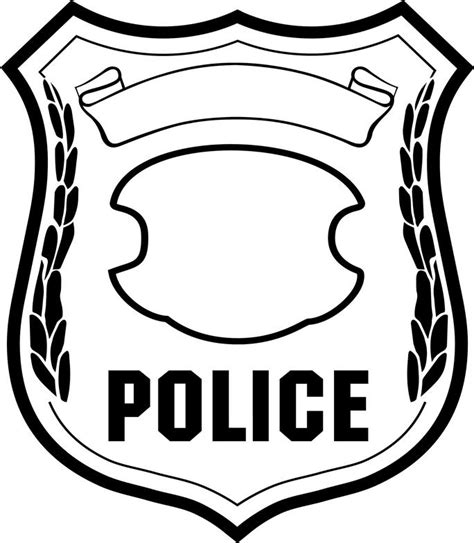 nypd police badge coloring pages