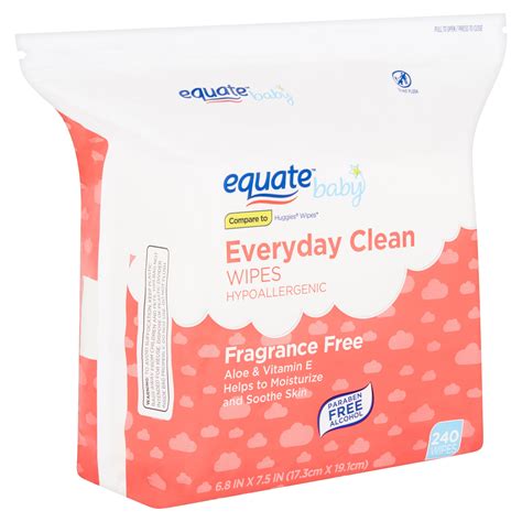 equate everyday clean aloe baby wipes  resealable pack  total wipes brickseek
