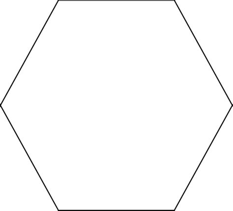 hexagon shape template
