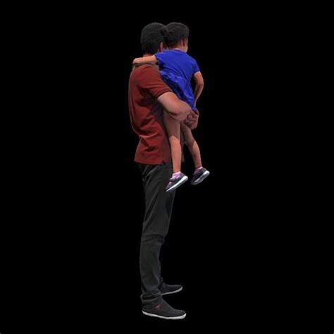 no49 father and daughter 3d model cgtrader