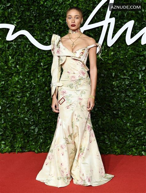 adwoa aboah showed off her great cleavage at the fashion awards 2019 at