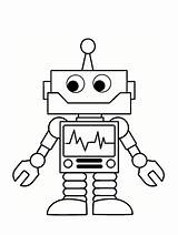 Robot Coloring Robots Drawing Kids Drawings Pages Colouring Print sketch template