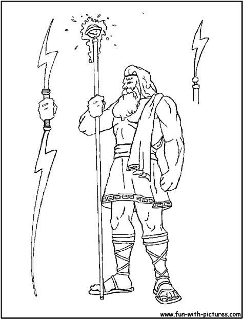 zeus greek god coloring pages  oeoi genika eikones pinterest