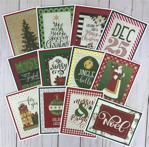 rustic christmas cards pack bulk christmas cards  pack etsy