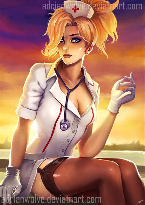 Nurse Mercy Overwatch Fan Art D By Adrianwolve On Deviantart