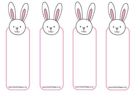 printable easter bunny bookmark craftbookmark pinterest template