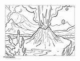 Volcano Coloring Pages Print Getdrawings Color Printable Getcolorings sketch template