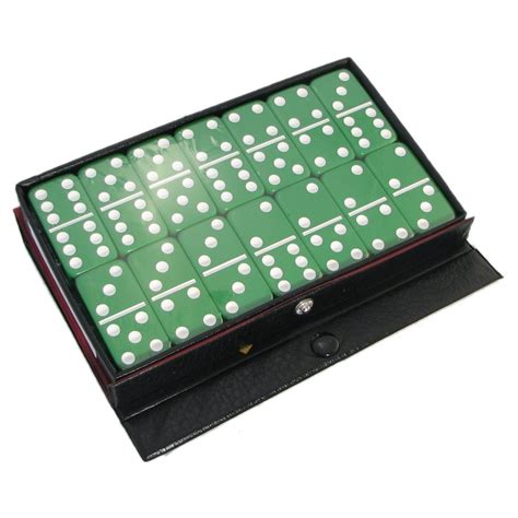 standard double  dominoes green