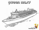 Coloring Queen Mary Pages Ship Titanic Cruise Ships Kids Yescoloring Printable Colouring Drawing Book Print Sheets Paper Boat Swanky Clipart sketch template