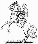 Boys Cowboys Horses sketch template