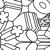 Licorice Allsorts Engelse Burst Kleurplaten sketch template