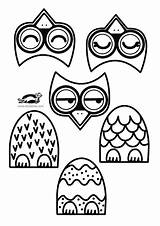 Krokotak Owls Owl sketch template