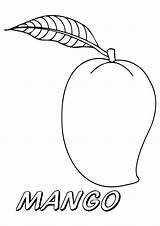 Mango Coloring Pages Printable Books sketch template