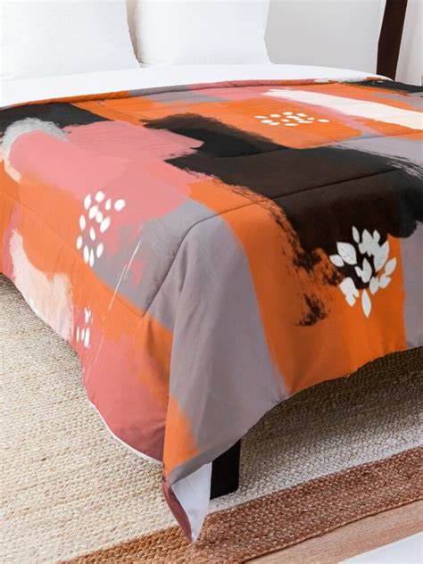 orange art comforter by nora gad comforters college