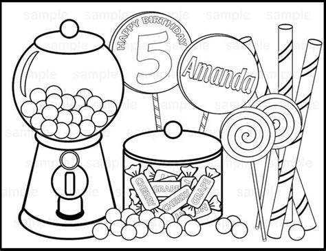 sweet candy coloring pages coloring pages