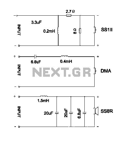 simple   speaker crossover circuit diagram   circuits  nextgr