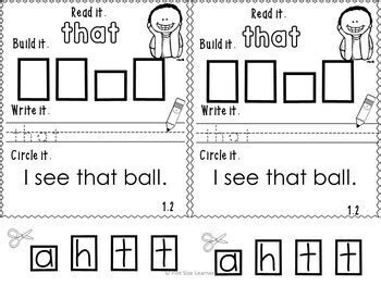 kindergarten sight word practice printable sight word books  lists