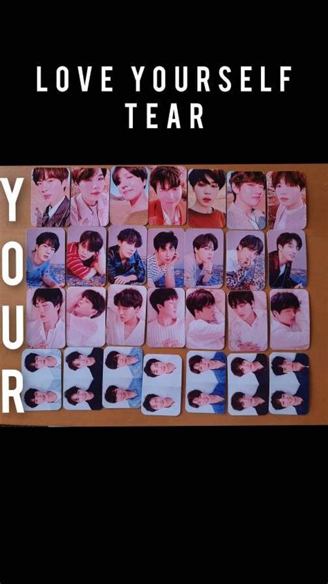 Bts Love Yourself Tear Photocards Unofficial Etsy