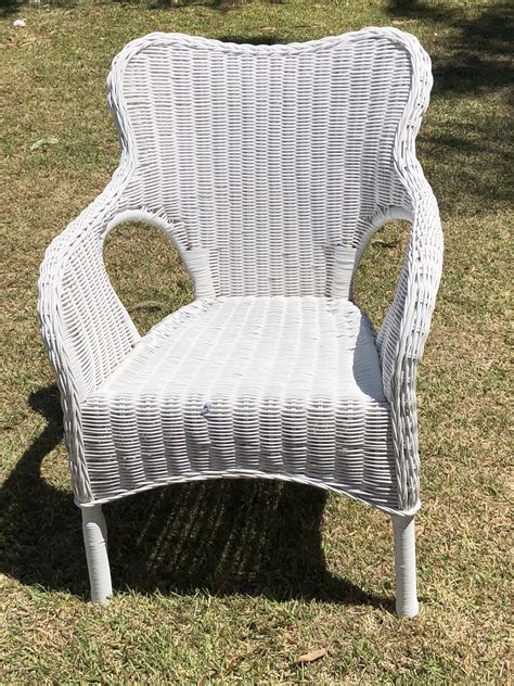 white single wicker cane arm chairs  wedding event creators