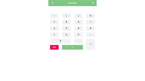 calculator layout design  bootstrap