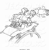 Roller Coloring Coaster Pages Vector Cartoon Outline Leishman Scared Vecto Rs sketch template