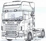 Scania Kleurplaten Vrachtwagen Kleurplaat sketch template