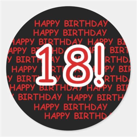 happy birthday  classic  sticker zazzle